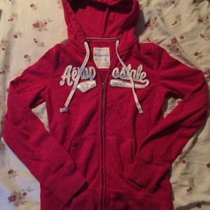 Hot pink Aeropostale zip up